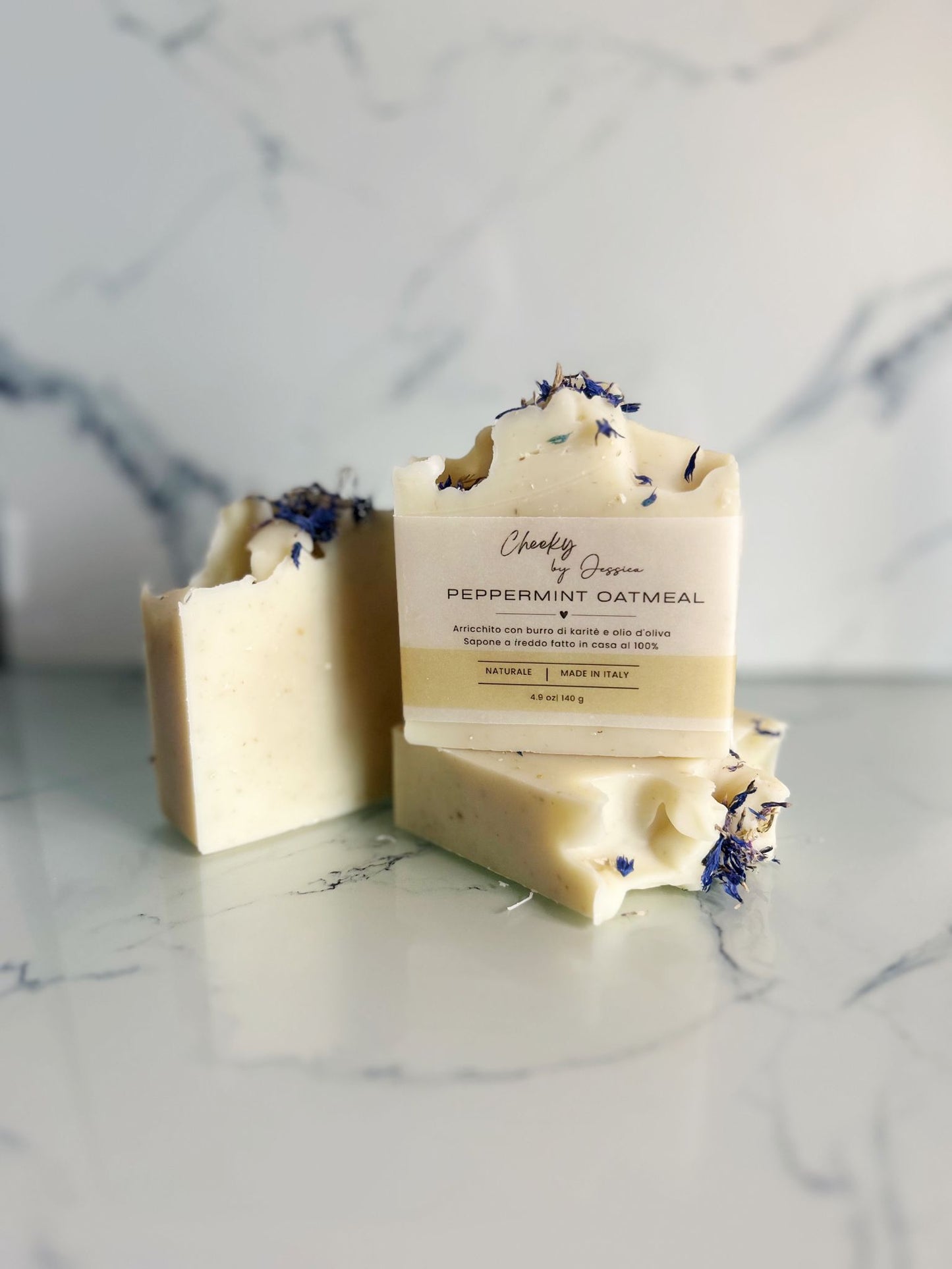 Saponetta alla menta e farina d'avena