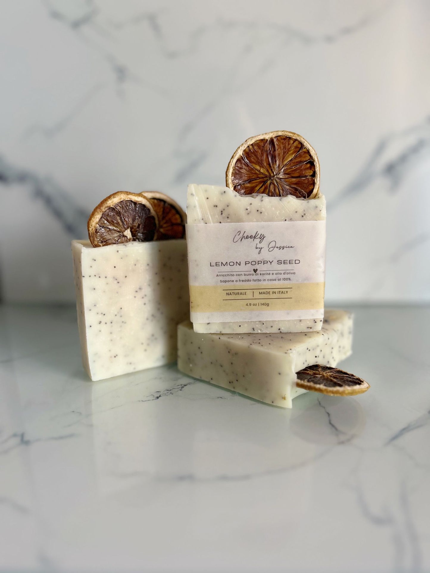 Saponetta al limone e semi di papavero