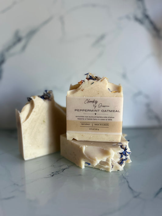 Peppermint Oatmeal Soap Bar